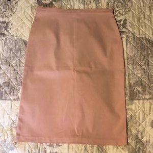 Size M. Blush midi pencil skirt with back slit